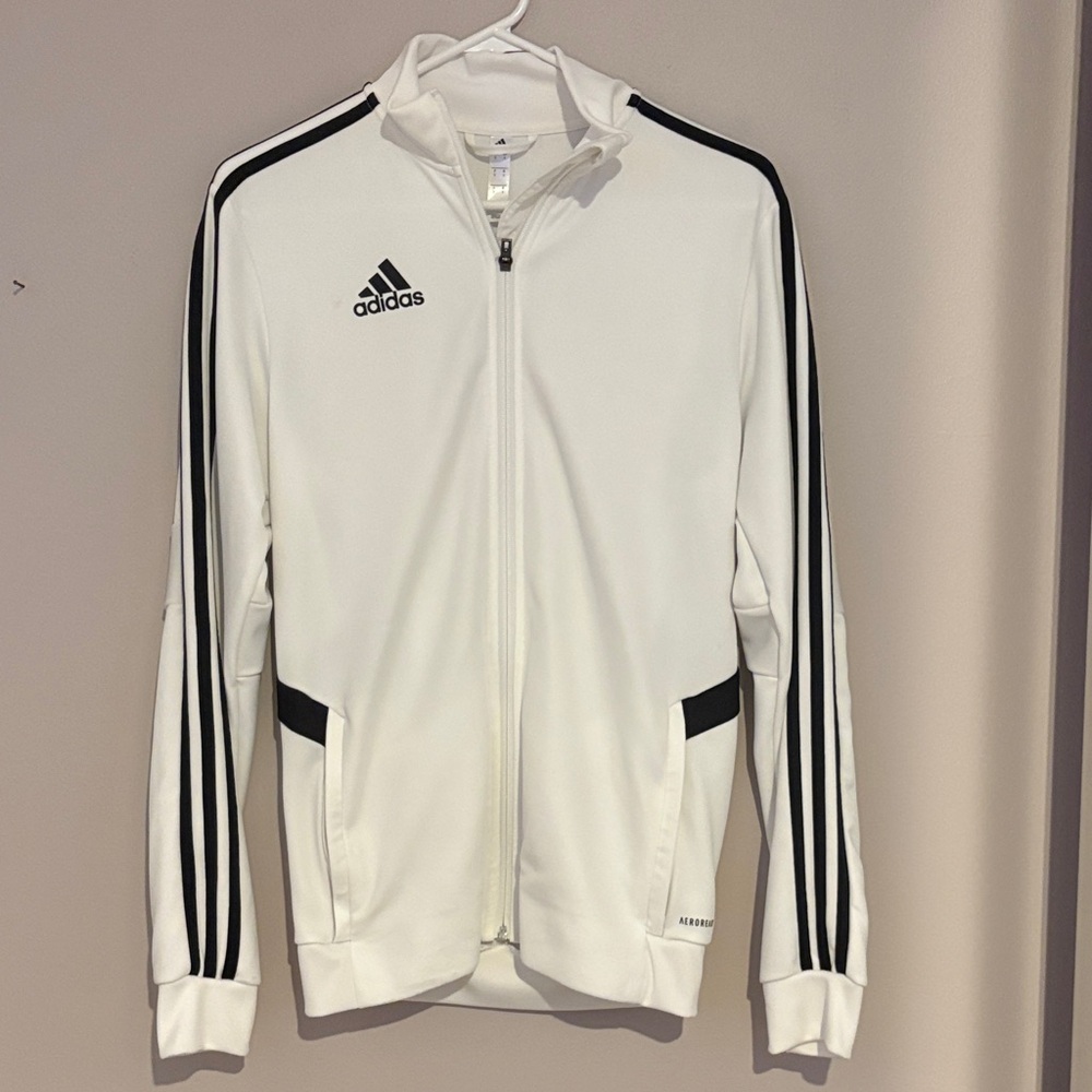 Adidas White Jacket with Black Accents
